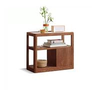 Mesa De Centro Con Espacio De Almacenamiento Gabinete lateral de sofá de madera, mesa auxiliar de pizarra for el hogar, esquina de la sala de estar, mesa lateral estrecha móvil, mesita de noche for do