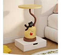 Mesa de Centro Creativa con Dibujos Animados, mesita de Noche con Forma de Gato, Mesa Auxiliar Decorativa para sofá, Mesa Auxiliar Multifuncional para Sala de Estar/Dormitorio, B