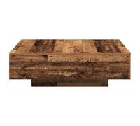 Mesa de Centro Cuadrada, Mesa de Centro de Madera de Ingeniería, Muebles de Salón Minimalistas Modernos para Decoración del Hogar y Uso Diario (100x100x31cm)