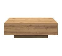 Mesa de Centro Cuadrada, Mesa de Centro de Madera de Ingeniería, Muebles de Salón Minimalistas Modernos para Decoración del Hogar y Uso Diario (100x100x31cm)