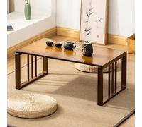 Mesa de centro de bambú plegable de estilo japonés para meditación en el hogar y picnics, elegante y duradera, centro de mesa zen