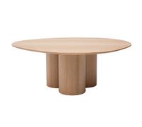 Mesa de centro de diseño de madera clara 100 cm HOLLEN