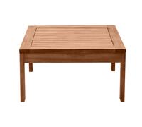 Mesa de centro de jardín cuadrada de madera maciza 60 cm SALVADOR
