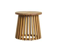 Mesa de centro de jardín redonda de madera maciza 40 cm - NASSAU