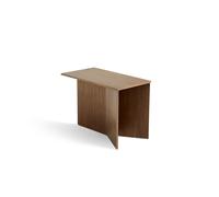 HAY Mesa auxiliar Slit Oblong 27.5x49 cm Lacquered walnut
