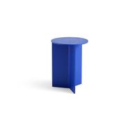 Mesa de Centro de Madera con Hendiduras Redonda Ø35 Azul Vivo