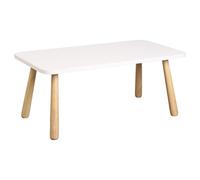 Mesa de centro de madera maciza para niños, juguete educativo, escritorio de aprendizaje, versátil, para el hogar, sala de estar y balcón, 80 x 40 x 33 cm, perfecta para el desarrollo temprano