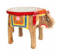 Mesa de centro de madera pintada artesanal 50x36,5x36,5h cm