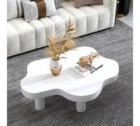 Mesa de centro de nogal para sala de estar, diseño minimalista, bonita y moderna, mesa de té pequeña, complemento perfecto para la decoración de tu hogar