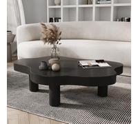 Mesa de centro de nogal para sala de estar, diseño minimalista, bonita y moderna, mesa de té pequeña, complemento perfecto para la decoración de tu hogar