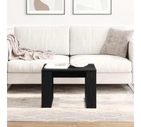 Mesa de centro de roble negro, mesa auxiliar moderna, 50 x 50 x 35 cm, de madera de madera, con estructura robusta para salón, comedor y acogedoras mesas de conversación, mesas y mesas de café