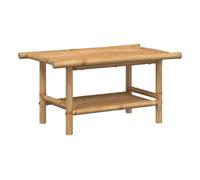 vidaXL Mesa de Centro de bambú 70x40x35 cm, Mesa Auxiliar, Mesa de salón, mesita de Centro, Mesa de sofá, Mesa Central, mesita de salón