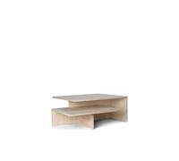 Ferm Living Mesa de centro Distinct Grande Duo 133x70x35 cm Travertino