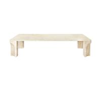 Mesa de Centro Doric Rectangular 140 x 80 cm Blanco Neutro
