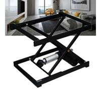 Mesa de centro eléctrica elevadora con mando a distancia, mecanismo de tijera de altura ajustable, soporta 60 kg, ideal para el hogar y el comedor