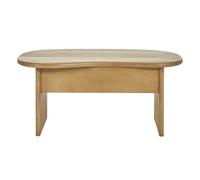 Mesa de centro elevable con almacenaje de madera maciza de mango 95 cm KOKOA