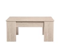 Mesa de centro elevable low salón comedor color color sahara estilo moderno mueble 100x45x50cm