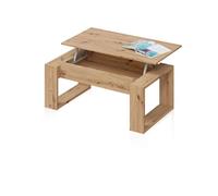 Mesa de centro elevable neo roble nodi 105 x 45 x cm
