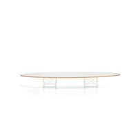 Mesa de centro elíptica ETR de , laminada Blanco