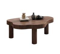 Mesa de centro en forma de nube, bonita mesa de café irregular, mesa central en forma de nube, con 3 patas, mesa de té, mesa de centro única de nube, con borde redondo grueso, mesa moderna de extremo