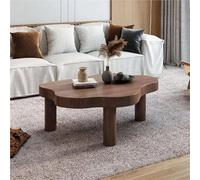 Mesa de centro en forma de nube, mesa de centro irregular, moderna mesa de centro de madera maciza en forma de nube, mesa baja para sala de estar, mesa de centro de tres patas, adecuada para sala de