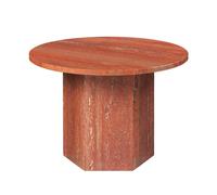 Mesa de Centro Epic Redonda Ø60 Travertino Rojo Quemado