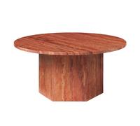 Mesa de Centro Epic Redonda Ø80 Travertino Rojo Quemado