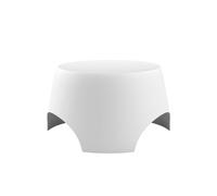 Mesa de centro exterior cala protección anti uv blanco ø60x45 cm adec