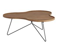 Swedese Mesa Flower mono Edición Especial 107x114 cm H45 cm-nogal lacado-acero lacado en negro