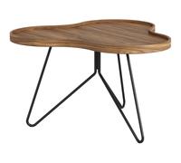 Swedese Mesa Flower mono Edición Especial 62x66 cm H39 cm-nogal lacado-acero lacado en negro