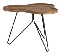 Swedese Mesa Flower mono Edición Especial 62x66 cm H45 cm-nogal lacado-acero lacado en negro