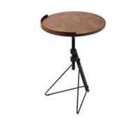 Mesa de centro giratoria de madera maciza con diseño giratorio multifuncional, ideal para mesita de noche, sofá, balcón, dormitorio y espacios de esquina