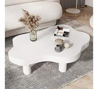 Mesa de centro irregular en forma de nube, mesa redonda creativa de madera maciza gruesa, mesa auxiliar moderna de 3 patas, muebles de sala de estar, elegante mesa de té para decoración del hogar