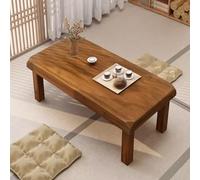 Mesa De Centro Japonesa Baja De Tatami, Mesa De Centro Moderna De Madera, Tablero Y Patas Engrosados, Diseño De Esquinas Redondeadas, Ideal para Comedor Y Sala De Estar(B,120cm)
