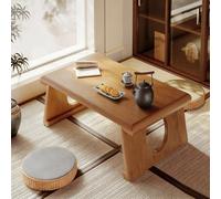 Mesa De Centro Japonesa De Madera Maciza, Escritorio De Té Tatami, Mesa De Piso De Diseño Bajo Con Espacio De Almacenamiento, Para Decoración Del Hogar(Wood 1,70*40*30cm/27.5*15.7*11.8in)