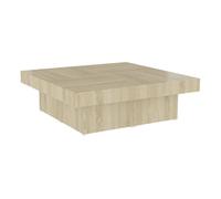 Mesa de centro kiwi diseño divisible roble claro 28x90x90 cm