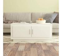 Mesa de Centro Madera contrachapada Blanco 102x50x45 cm,Mesa de Centro de Madera contrachapada Elegante y Práctica para Almacenamiento en el Salón Mesillas de Noche