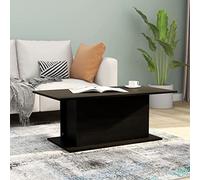 Mesa de Centro Madera contrachapada Negro 102x55,5x40 cm,Mesa de Centro Moderna y Funcional para Hogar Mesillas de Noche