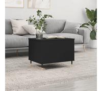 vidaXL Mesa de Centro Madera contrachapada Negro 60x44,5x45 cm