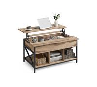 Mesa de Centro Mesa de Café con Tablero Elevable 60 x 100 x (48-62) cm