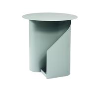 mesa de centro Mesa de centro redonda de metal, mesa de té moderna, impermeable, con más espacio de almacenamiento, ideal for exteriores e interiores (sala de estar o dormitorio). pequeña(Groen)