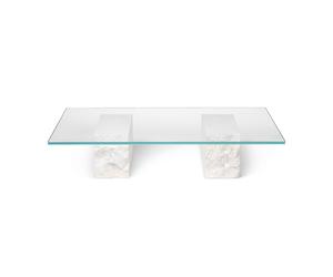 Mesa de Centro Mineral Mármol Bianco Curia
