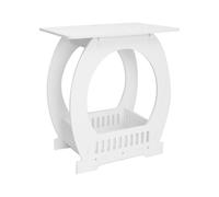 Mesa de centro minimalista contemporánea en miniatura, pequeña y redonda, para sala de estar, dormitorio, estudio, fácil movilidad, extremo multifuncional