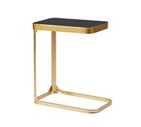 Mesa de centro minimalista escandinava de vidrio templado Dormitorio Mesa pequeña Mesa de sofá de hierro forjado Mesa auxiliar Mesas centrales