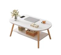 Mesa de centro moderna de mediados de siglo, diseño natural elegante, varias formas y tamaños, opciones de una y doble capa para tu sala de estar