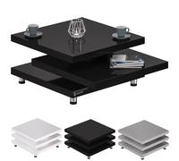 Mesa de Centro New York negra 60x60cm 360°
