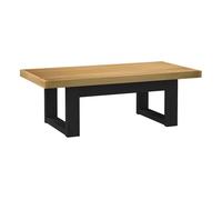 Mesa de centro noain patas en u madera maciza pino 120x60x40 cm