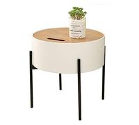 Mesa de centro pequeña, sofá, nórdico, creativo, casual, lateral, dormitorio, mesita de noche, pequeña pestaña redonda (color: D) (D)