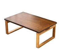 Mesa de centro plegable con ventana de bahía, mesa baja compacta para balcón, conversaciones, mesa de comedor y té, duradera y fuerte (color: D: 60 x 40 x 23,5 cm)