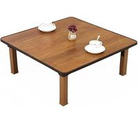 Mesa de centro plegable cuadrada de estilo japonés, 60 x 60 cm, diseño minimalista moderno, ahorra espacio, perfecta para sentarse en el suelo, sala de estar y ceremonias de té